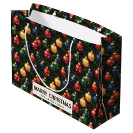 Bolsa De Regalo Grande Ornamentos y personalizados de brunchs de pino Fel