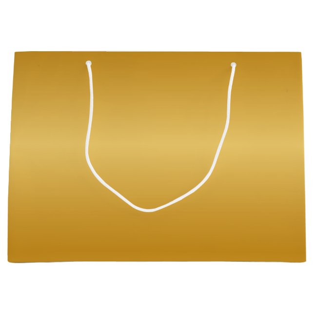 Bolsa De Regalo Grande Oro Metálico Antiguo (Anverso)