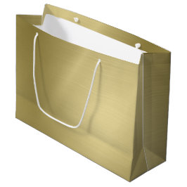 Bolsa De Regalo Grande Oro profundo cepillado