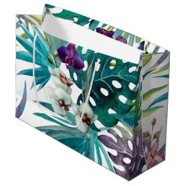 Bolsa de regalo grande - orquídeas tropicales