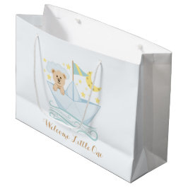 Bolsa De Regalo Grande Oso de barca de papel dulce