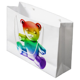 Bolsa De Regalo Grande Oso de peluche de metal cepillado de SlipperyJoe g