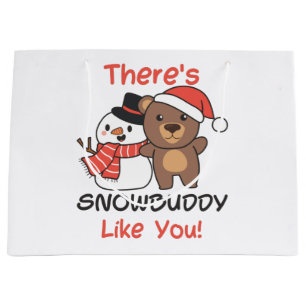Bolsa De Regalo Grande Oso hay un regalo grande de Snowfriend como Snowma