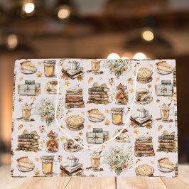 Bolsa De Regalo Grande Otoño Patrón estético básico favorito del otoño