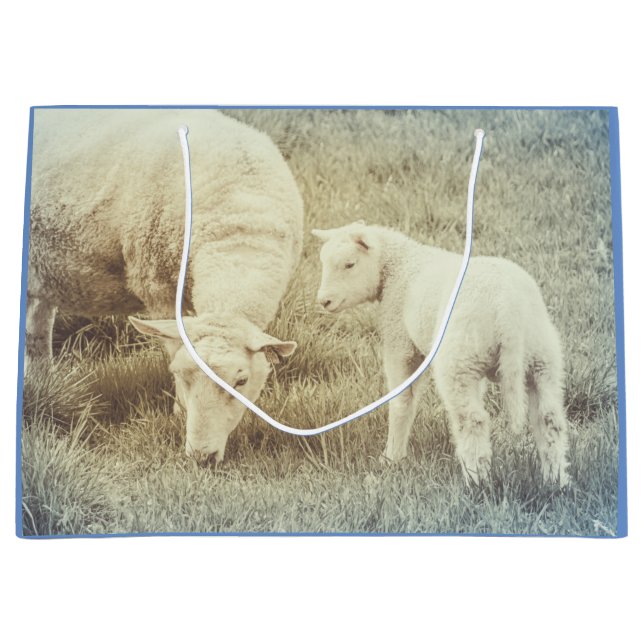 Bolsa De Regalo Grande Ovejas animales para bebés (Anverso)