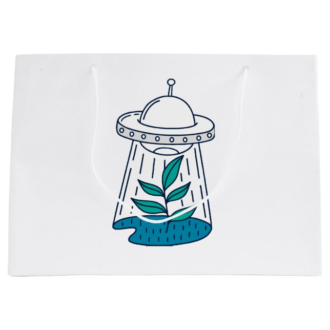 Bolsa De Regalo Grande Ovnis alienígenas (Anverso)