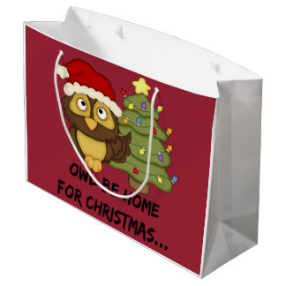 Bolsa De Regalo Grande OwlBeHome4Christmas