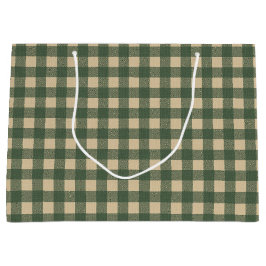 Bolsa De Regalo Grande País Rústico Verde