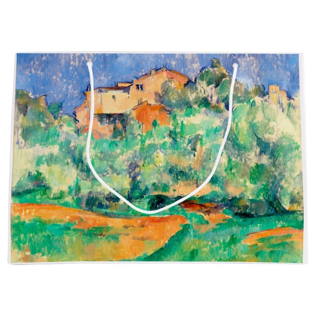 Bolsa De Regalo Grande Paisaje con una casa, Cezanne (Anverso)