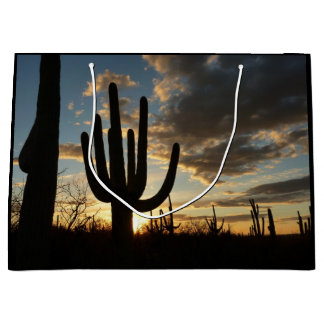 Bolsa De Regalo Grande Paisaje del desierto de Saguaro Sunset II Arizona
