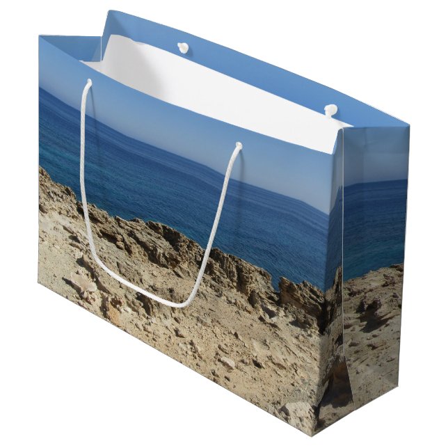 Bolsa De Regalo Grande Paisaje mediterráneo de las islas griegas (Angulo Anverso)