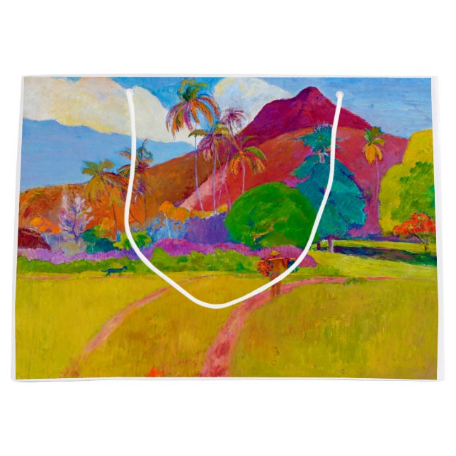 Bolsa De Regalo Grande Paisaje tahitiano, Gauguin (Anverso)