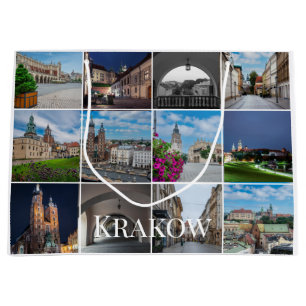 Bolsa De Regalo Grande Paisajes del casco antiguo de Cracovia, Polonia