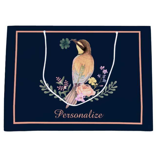 Bolsa De Regalo Grande pájaro de pastel  (Anverso)