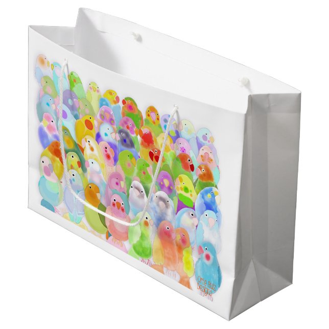 Bolsa De Regalo Grande ¡Pájaros! (Angulo Anverso)