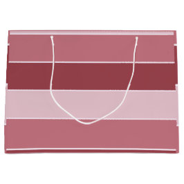 Bolsa De Regalo Grande Pale Burgundy Stripes