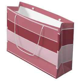 Bolsa De Regalo Grande Pale Burgundy Stripes