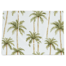 Bolsa De Regalo Grande Palmeras Tropicales