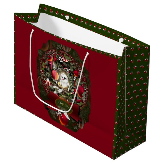 Bolsa De Regalo Grande Paloma bebé (Angulo Anverso)