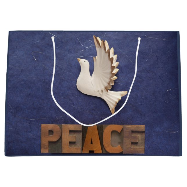 Bolsa De Regalo Grande Paloma de paz (Anverso)