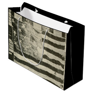 Bolsa De Regalo Grande Pancarta de Star Spanglage: Bandera estadounidense