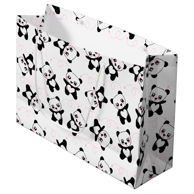 Bolsa De Regalo Grande Panda del baile (Angulo Anverso)