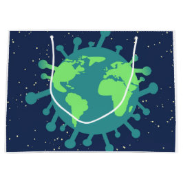 Bolsa De Regalo Grande Pandemia global (partícula viral) (infección viral