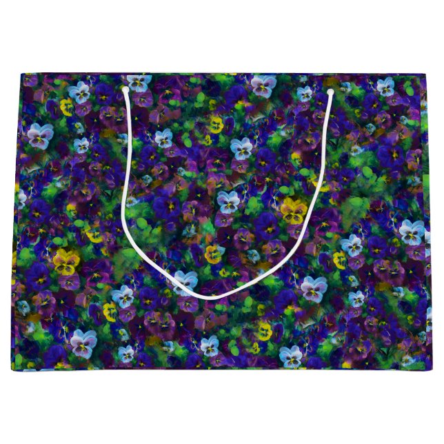 Bolsa De Regalo Grande Pansies [purple] by Jason Street (Anverso)