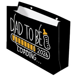 Bolsa De Regalo Grande Papá a ser 2026 Ascendido a Papá Nuevo Padre