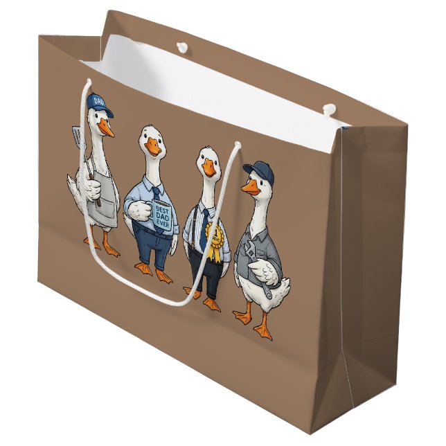 Bolsa De Regalo Grande Papá Ganso  (Angulo Anverso)