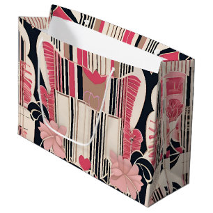 Bolsa De Regalo Grande Papel de envolvimiento de amor Art Deco
