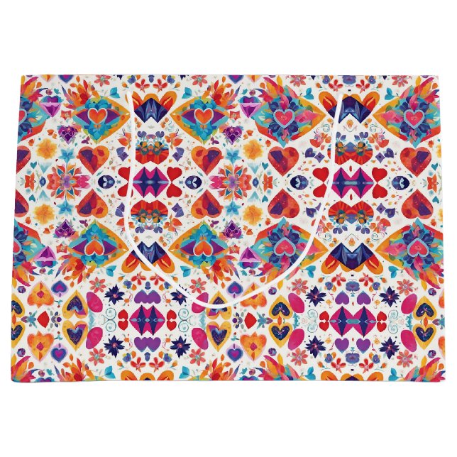 Bolsa De Regalo Grande Papel de envolvimiento de Día de San Valentín de L (Anverso)