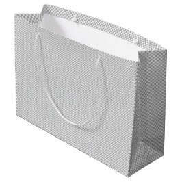 Bolsa De Regalo Grande Papel de regalo gris con patrón de Navidad moderno
