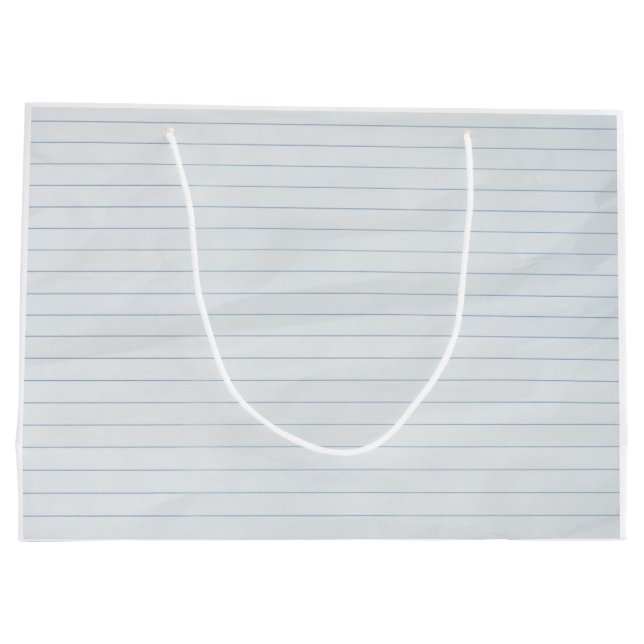 Bolsa De Regalo Grande Papel en blanco (Reverso)