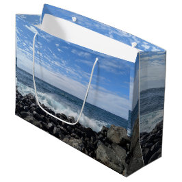 Bolsa De Regalo Grande Papel tisú con foto de paisaje natural hawaiano