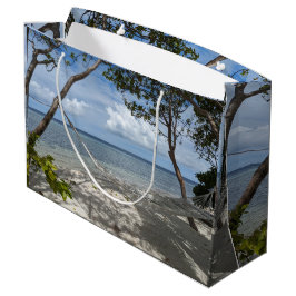 Bolsa De Regalo Grande Papel tisú con foto del paisaje de la playa de Ind