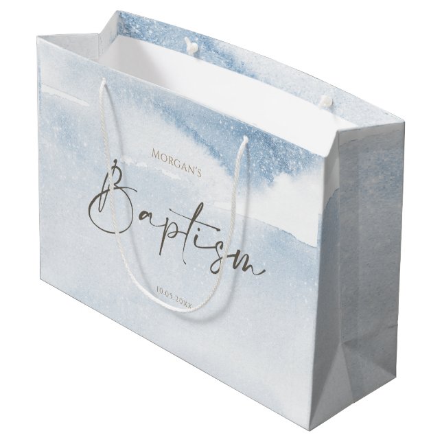 Bolsa de regalo grande para bautizo de niño con ac (Angulo reverso)