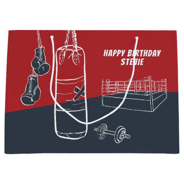 Bolsa de regalo grande para boxeo TIme libre (Anverso)