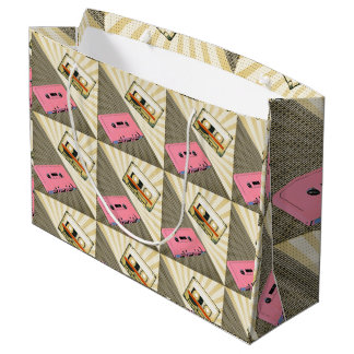 Bolsa de regalo grande para cassettes de arte pop