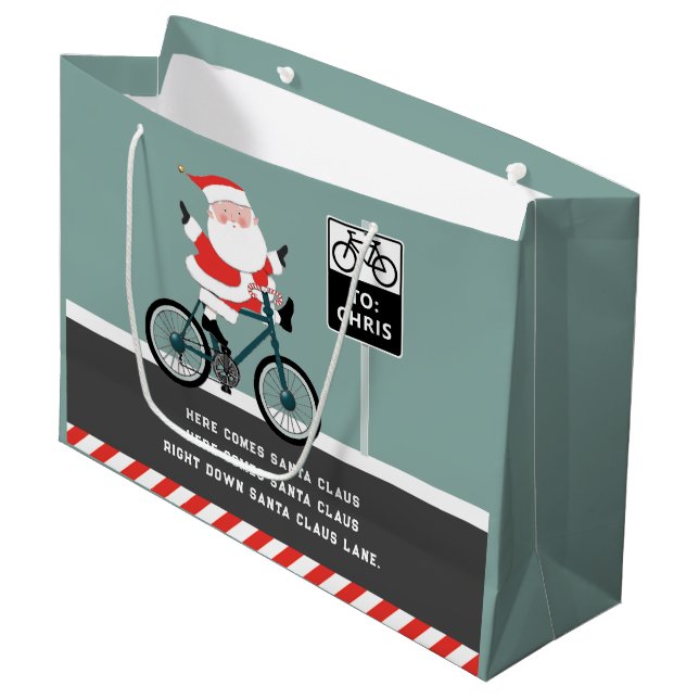 Bolsa de regalo grande para ciclismo en vacaciones (Angulo Anverso)