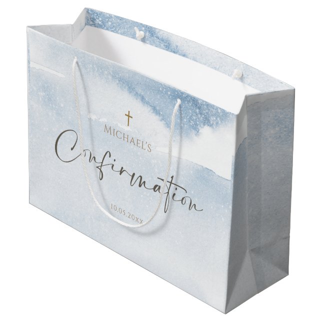 Bolsa de regalo grande para confirmación de niño c (Angulo reverso)