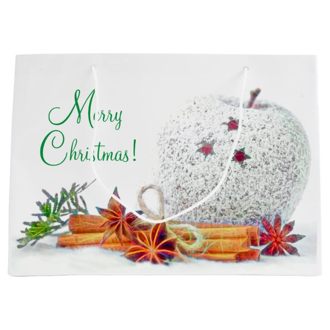 Bolsa de regalo grande para estrellas navidades (Anverso)