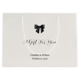 Bolsa de regalo grande para favores de boda con la