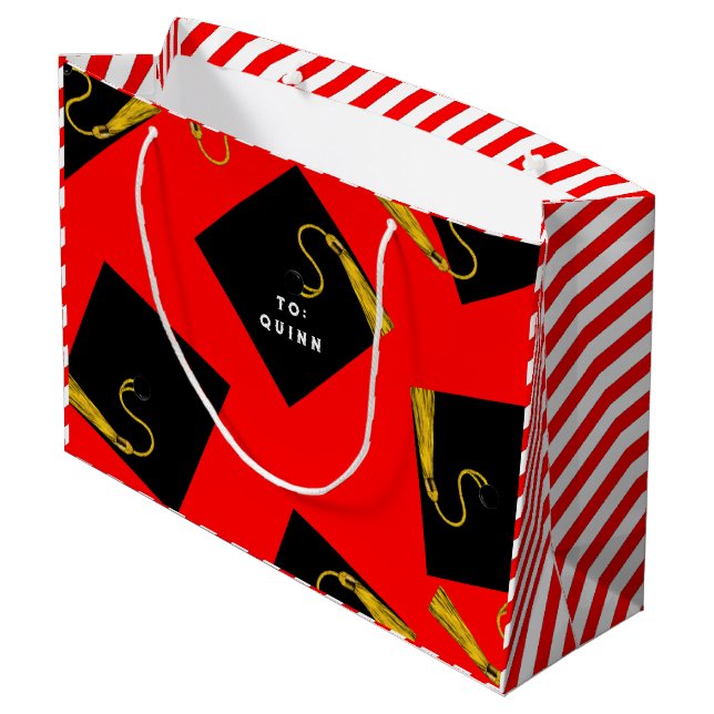 Bolsa de regalo grande para graduación (Angulo reverso)