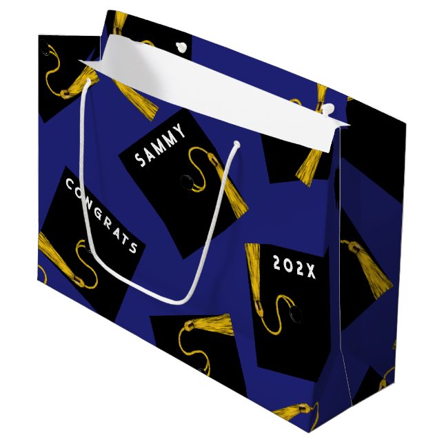 Bolsa de regalo grande para graduación creativa (Angulo Anverso)
