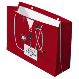 Bolsa de regalo grande para graduación de enfermer