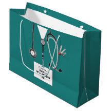 Bolsa de regalo grande para graduación de enfermer