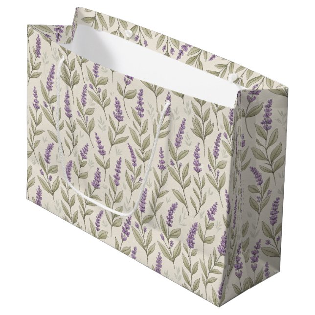 Bolsa de regalo grande para la impresora Lavender  (Angulo Anverso)