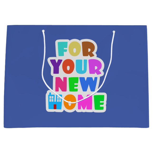 Bolsa De Regalo Grande Para su nuevo hogar (Anverso)