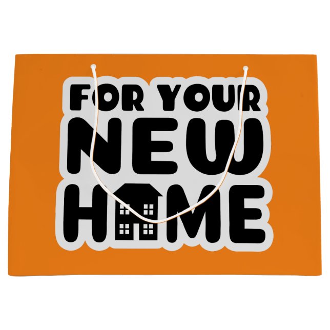 Bolsa De Regalo Grande Para su nuevo hogar (Anverso)